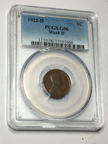 1922 D LINCOLN CENT GRADED