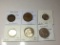 Ireland 1940 1/2 Penny Vf, 1942 Penny Au, 1960 6 Pence Bu, 1954 1 Shilling Bu, 1966 1 Florin Bu,