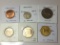 Ireland 1964 1/2 Penny Bu, 1947 6 Pence Vf, 1951 Shilling Bu, 1964 Florin Bu, 1986 20 Pence Bu,