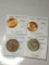 New Zealand 1960 & 1962 1/2 Penny Bu, 1959 Penny Au, 1963 Florin Au