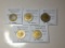 Dominican Republic 2007 5 Pesos, 2005, (2)2008, 10 Pesos Vf, 2010 10 Pesos Ef