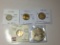 Isreal 1949 W/o P 25 Pruta Ef, 1962 Small Date 5 Agorot Ef, 1961 10 Agorot Ch. Bu,