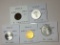 Italy 1919 5 Centesimi Vf, 1950 5 Lire Au, 1955 10 Lire Bu, 1958 20 Lire Bu, 1959 100 Lire Au
