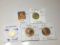 Great Britian 1960 6 Pence Ef, 1979 2 Pence Proof, 1958 1/2 Penny Bu, 1979 3 Pence, 1979 Mint Medal