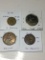 Great Britian 1938 3 Pence Vf, 1978 50 New Pence Pr, 1932 Penny Vf, 1934 1/2 Penny F