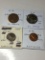 Great Britian 1943 1/2 Penny Au/ Unc, 1997 50 Pence Ch Bu, 1951 Farthing Au, 1943 Farthing Au+