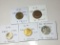 Great Britian 1944 1/2 Penny Au, 1953 6 Pence Bu, 1944 & 1961 3 Pence Au/ Unc, 2014 10 Pence Bu
