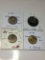 Great Britian 1953 Scot Shilling Unc, 1979 10 New Pence Proof, 1960 3 Pence Au, 1939 Farthing Au