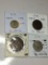 Great Britian 1952 6 Pence Vf, 1939 1/2 Penny Ef, 1936 Penny Ef, 1950 Eng Shilling Ef