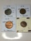 Great Britian 2013 10 Pence Ch Bu, 1945 3 Pence Ef, 1938 1/2 Penny Au, 1951 Farthing Au