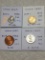 India Republic 1966 (b) Paisa Unc, 1973 (b) 25 Paise Bu, 1964 (b) 3 Paise Bu, 1954 (b) Pice Unc