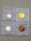 India Republic 1966(hy) Paisa Bu, 1971 (b) 20 Paise Bu, 1971 (c) 3 Paise Bu, 1952 (b) Pice Bu