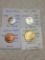 India Republic 1988 (b) 25 Paise Bu, 1975 (h) 2 Paise Bu, 1952 (b) Pice Unc, i