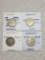 Germany 1 Mark 1961 J Vf, 1956 G Vf/ Ef, 1956 J Vf, 1950 J Ef