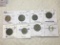 Belgium 1923 Franc Au, 1944 Franc Xf, 1941 5 Francs Vf, 1943 5 Francs Vf, 