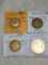 Denmark (3 Krone Coins) 1925 F/vf,1925 Vf,1926vf,1973 5 Kroner Ch Bu