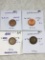 Germany (4 Pfennig Coins) 1949j Au,1950f Bu, 1948 F Xf+, 1924 F Vf