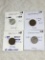 Germany (4 Pfennig Coins) 1917 A Au,1906 A Xf,1939 J Au,1905 A Xf