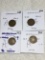 Germany (4 Pfennig Coins) 1904 J Vf,1900 D Fg, 1900 A Vf,1887 F Vf 