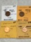 Germany (4pfg Coins) 1968 D Au,1968 D Bu,1968 F Au,1968 J Xf/au
