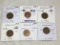 Germany (6-2 Pfg Coins) ,1906 J Vf, 1939 A Au, 1958 D Xf, 1958 D Xf,1958 D Au