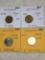  germany (4-5 Pfennig Coins) 1936 F Xf, 1937 A Xf, 1940 F Unc,1940 F Unc,