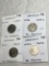 Germany (4-50 Pfg) 1949 Xf,1949xf,1950 Au, 1967 Xf