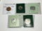 Suriname Cent 1957 Bu, 1979 Ch Bu, 1980 Ch Bu, 1980 Ch Bu,1982 Ch Bu