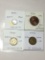 Peru 1960 Centavo Bu, 1945 2 Centavos Bu, 1926 10 Centavos Very Fine, 1943 20 Centavos Very Fine
