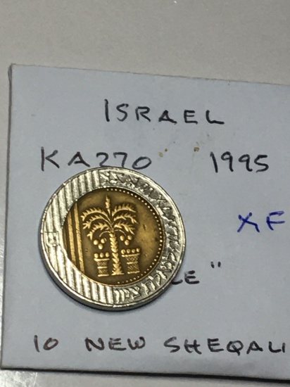 Isreal 1995 10 New Sheqalim "mule" Ef