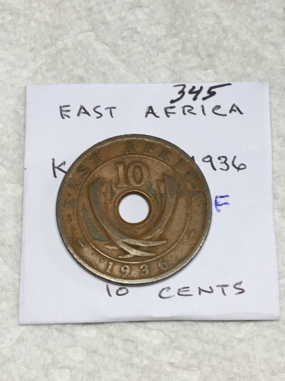 East Africa 1936 10 Cents Fine