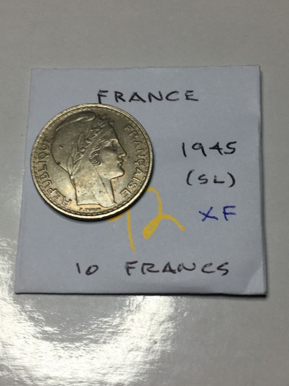 France 1945 (sl) 10 Francs Extra Fine