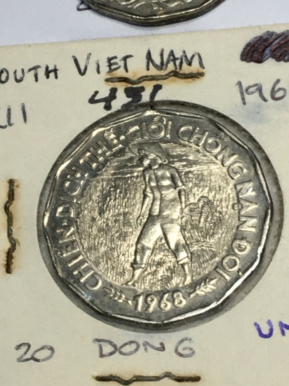 South Vietnam 20 Dong 1968 Au/unc      1968 Unc