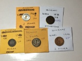 Hungary 1878 Kb Krajczar Good/ Very Good, 1902 Filler Very Fine, 1899 2 Filler Very Fine,