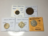 India / British 1932 C 1/12 Anna Ef, 1862 1/2 Anna G/ Vg, 1939 C Anna Ef, 1923 B 2 Annas Vg
