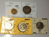 Iran 2006 50 Rials Bu, 2003 Bi- Metal 250 Rials Bu, 1968 5 Rials Bu, 1981 20 Rials Bu,