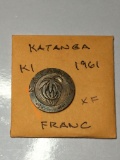 Katanga 1961 Franc Ef