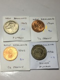 New Zealand 1960 & 1962 1/2 Penny Bu, 1936 
