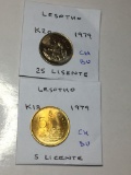Lesotho 1979 5 & 25 Lisente Choice Bu