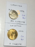 Lesotho 1979 5 & 25 Lisente Choice Bu