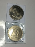 Jamaica 1969 Dollar Bu, 1966 5 Shillings 