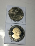 Jamaica 1976 Fm Dollar Proof 1966 5 Shillings 