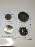 Great Britian 1940 3 Pence Vf, 1972 25 New Pence Ch Bu, 1977 50 New Pence Bu, 1978 10 New Pence Pr