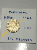 Portugal 1964 2 1/2 Escudos Unc