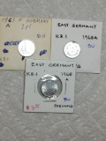 East Germany 1963 1 Pfennig Bu, (2) 1968 A Pfennig Bu,
