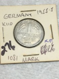 Germany 1955 J 1 Mark Extra Fine