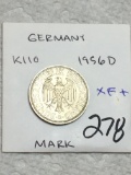 Germany 1 Mark 1956 D Extra Fine+