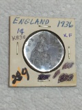 England 1936 Large Penny Ef