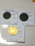 Romania 1942 5 Lei Very Fine+, 1943 20 Lei Very Fine+, 1930(a) 20 Lei Very Fine