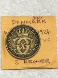 Denmark 1926 2 Kroner Very Fine